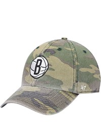 '47 Camo Brooklyn Nets Clean Up Adjustable Hat At Nordstrom