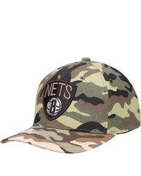 Mitchell & Ness Camo Brooklyn Nets Woodland Desert Snapback Hat At Nordstrom