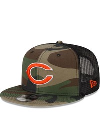 New Era Camo Chicago Bears Woodland Trucker 20 9fifty Snapback Hat