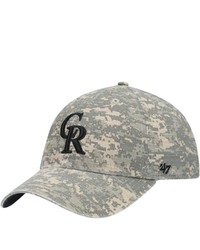 '47 Camo Colorado Rockies Phalanx Clean Up Adjustable Hat