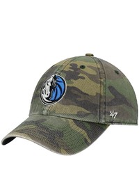 '47 Camo Dallas Mavericks Clean Up Adjustable Hat