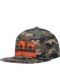 Mitchell & Ness Camo Denver Nuggets Hardwood Classics Neon Pop Snapback Hat At Nordstrom