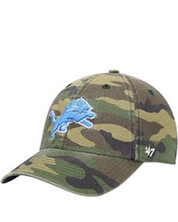 '47 Camo Detroit Lions Woodland Clean Up Adjustable Hat At Nordstrom