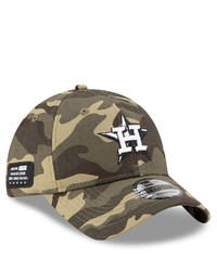 New Era Camo Houston Astros 2021 Armed Forces Day 9twenty Adjustable Hat