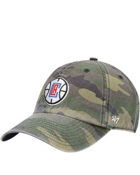 '47 Camo La Clippers Clean Up Adjustable Hat