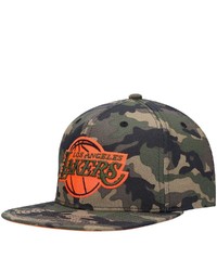 Mitchell & Ness Camo Los Angeles Lakers Neon Pop Snapback Hat At Nordstrom