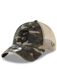 New Era Camo Michigan State Spartans Honor Trucker 9twenty Snapback Hat