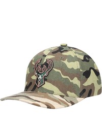 Mitchell & Ness Camo Milwaukee Bucks Woodland Desert Snapback Hat At Nordstrom