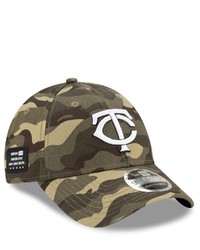 New Era Camo Minnesota Twins 2021 Armed Forces Day 9forty Adjustable Hat