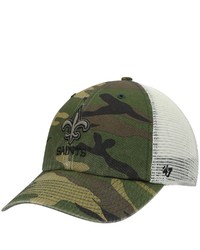 '47 Camo New Orleans Saints Branson Clean Up Trucker Hat