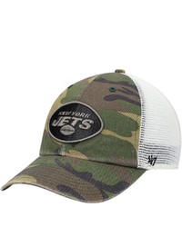 '47 Camo New York Jets Branson Clean Up Trucker Hat