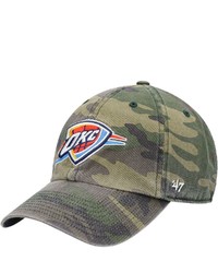 '47 Camo Oklahoma City Thunder Clean Up Adjustable Hat At Nordstrom