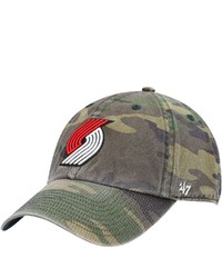 '47 Camo Portland Trail Blazers Clean Up Adjustable Hat