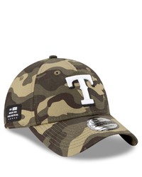 New Era Camo Texas Rangers 2021 Armed Forces Day 9twenty Adjustable Hat