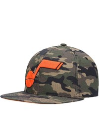 Mitchell & Ness Camo Utah Jazz Neon Pop Snapback Hat