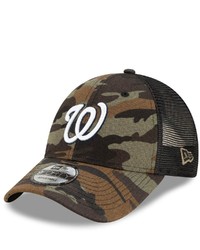 New Era Camo Washington Nationals 9forty Trucker Snapback Hat