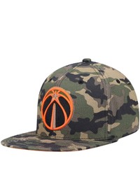 Mitchell & Ness Camo Washington Wizards Neon Pop Snapback Hat At Nordstrom