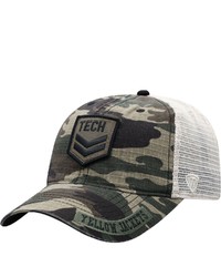 Top of the World Camocream Tech Yellow Jackets Oht Military Appreciation Shield Trucker Adjustable Hat