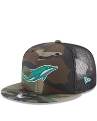 New Era Miami Dolphins Nfl Woodland Camo 9fifty Snapback Adjustable Trucker Hat At Nordstrom