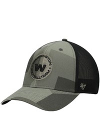 '47 Olive Washington Football Team Countershade Mvp Dp Trucker Snapback Hat