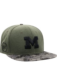 Top of the World Oliveblack Michigan Wolverines Oht Military Appreciation Two Tone Breacher Snapback Hat At Nordstrom