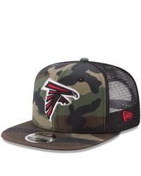 New Era Woodland Camoblack Atlanta Falcons Trucker 9fifty Snapback Adjustable Hat At Nordstrom
