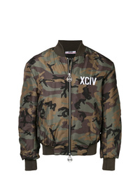 Gcds Camouflage Print Bomber Jacket