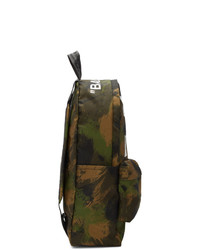 Off-White Green Camo Quote Backpack