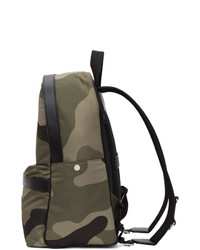 Neil Barrett Khaki Eco Leather Camo Backpack