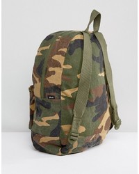 Herschel Supply Co Washed Cotton Camo Canvas Daypack Backpack