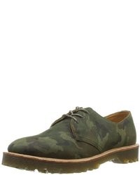 Olive Camouflage Canvas Oxford Shoes