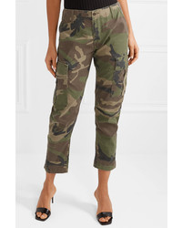 RE/DONE Camouflage Print Canvas Tapered Pants