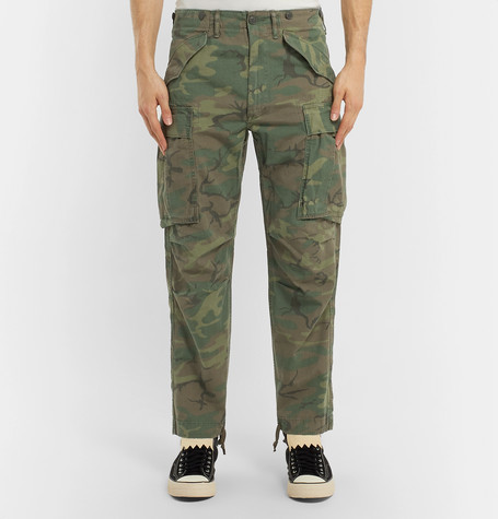 Rrl camo cotton on sale surplus cargo pant