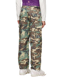ERL Green Camouflage Cargo Pants