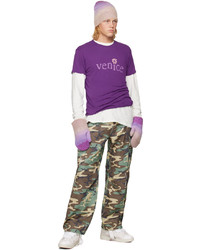 ERL Green Camouflage Cargo Pants