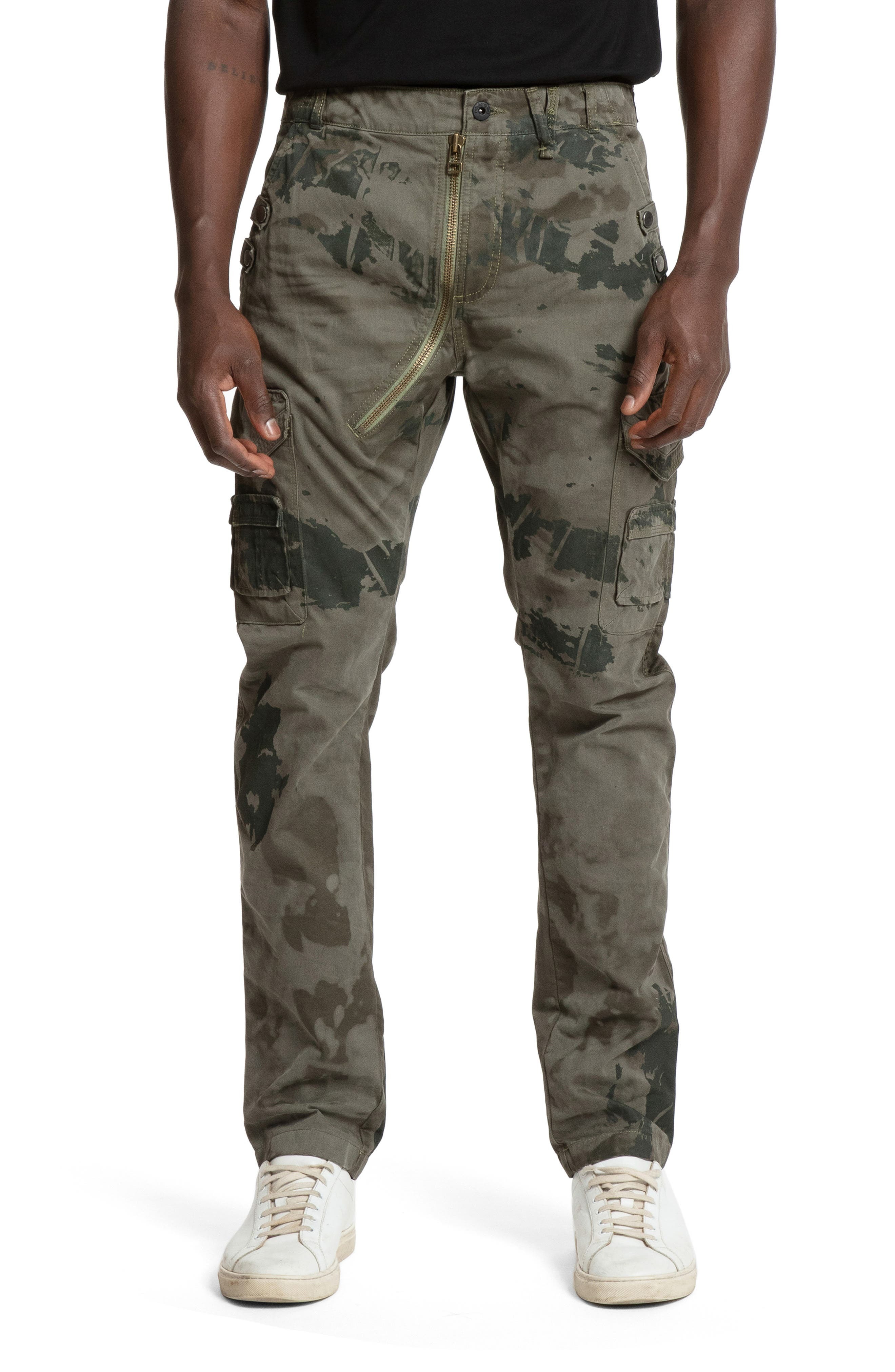 PRPS Luscious Camo Cotton Cargo Pants In Army Green At Nordstrom, $328 ...