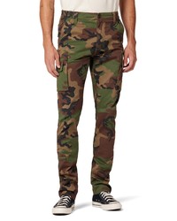 Hudson Jeans Stacked Camo Slim Military Cargo Pants In Army Fatigue At Nordstrom