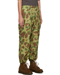 Beams Plus Khaki Camouflage Utility Trousers