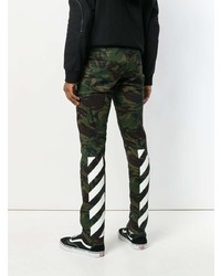 Off-White Printed Slim Fit Jeans