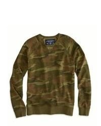 Olive Camouflage Crew-neck Sweater
