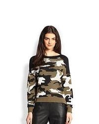 Generation Love Dolman Sleeved Camouflage Sweater Camouflage