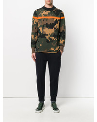 Sacai Pixel Camouflage Sweater
