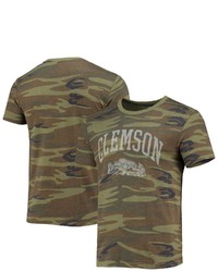 Alternative Apparel Camo Clemson Tigers Arch Logo Tri Blend T Shirt At Nordstrom