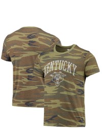 Alternative Apparel Camo Kentucky Wildcats Arch Logo Tri Blend T Shirt At Nordstrom