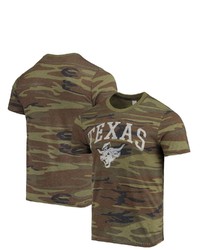 Alternative Apparel Camo Texas Longhorns Arch Logo Tri Blend T Shirt At Nordstrom