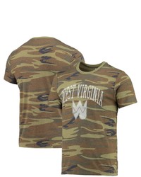 Alternative Apparel Camo West Virginia Mountaineers Arch Logo Tri Blend T Shirt At Nordstrom