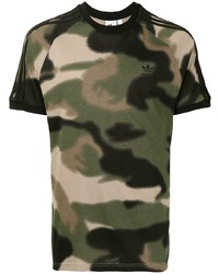 adidas Camouflage 3 Stripe T Shirt