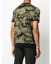 Neil Barrett Camouflage Pattern T Shirt