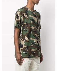 Off-White Camouflage Pattern T Shirt