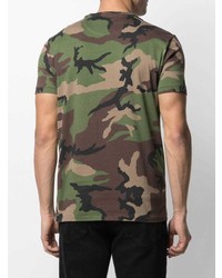 Polo Ralph Lauren Camouflage Print Cotton T Shirt